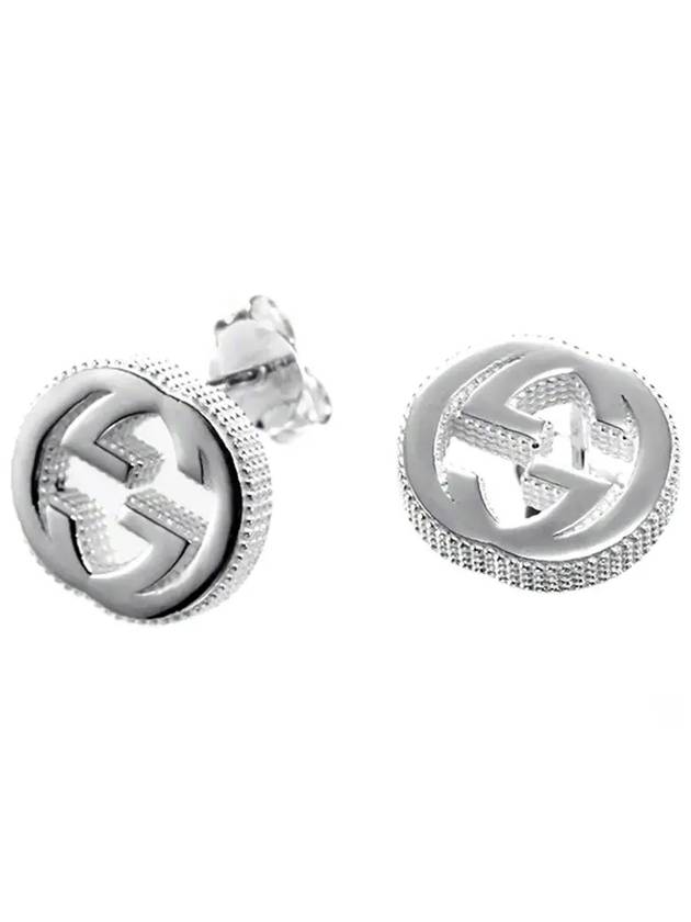 Interlocking G Earrings In Silver Silver - GUCCI - BALAAN 4