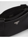 Triangle Logo Re-nylon Saffiano Leather Cross Bag Black - PRADA - BALAAN 5