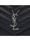 Monogram Matelasse Envelope Chain Cross Bag Black - SAINT LAURENT - BALAAN 7