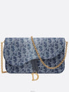 Saddle Chain Pouch Bag Blue - DIOR - BALAAN 2