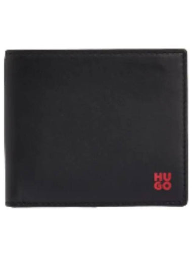 Stacked Logo Leather Men s Bifold Wallet - HUGO BOSS - BALAAN 1