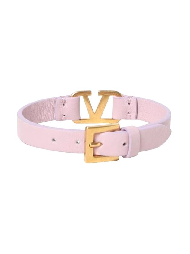 V Logo Bracelet Pink - VALENTINO - BALAAN 1