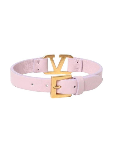 V Logo Bracelet Pink - VALENTINO - BALAAN 1