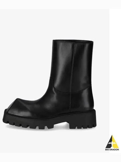 Rhino Leather Ankle Boots Black - BALENCIAGA - BALAAN 2