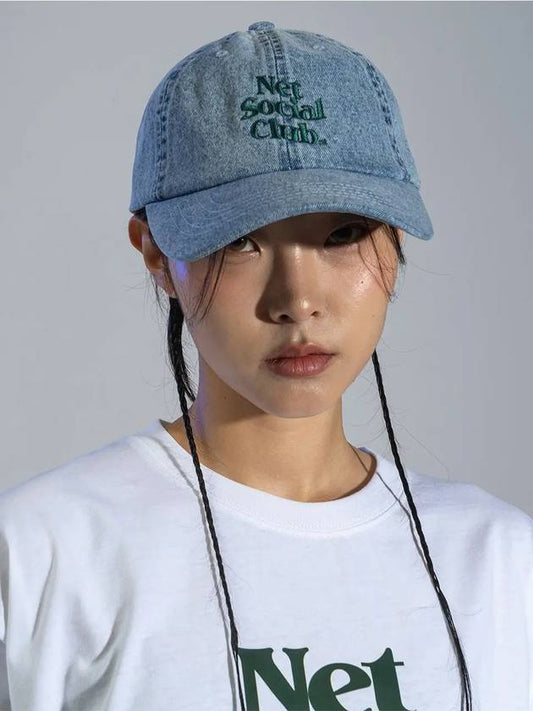 WAVE LOGO WASHED CAP DENIM - NET SOCIAL CLUB - BALAAN 2