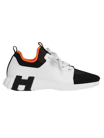 Depart Knit Low Top Sneakers Black White - HERMES - BALAAN 1