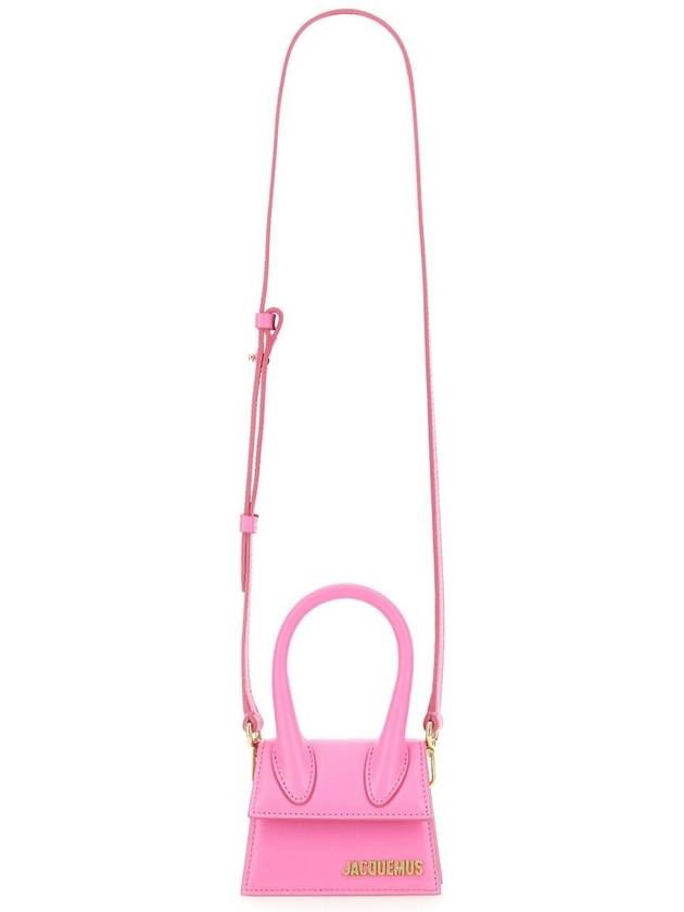 Le Chiquito Signature Mini Tote Bag Neon Pink - JACQUEMUS - BALAAN 3