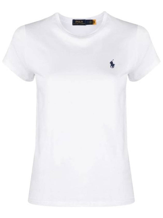 Embroidered Logo Cotton Short Sleeve T-Shirt White - POLO RALPH LAUREN - BALAAN 2