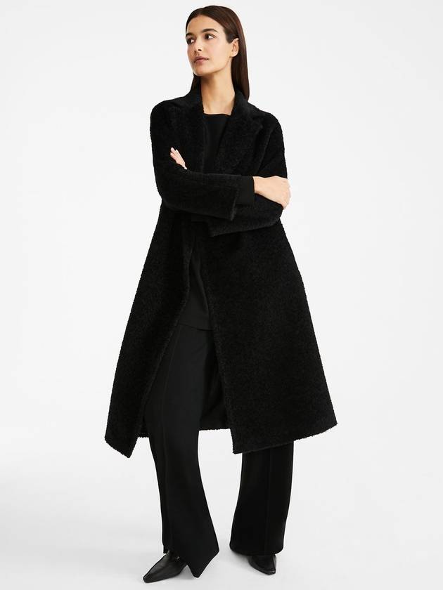 GENARCA Alpaca Wool Coat Black 60162513 - MAX MARA - BALAAN 5