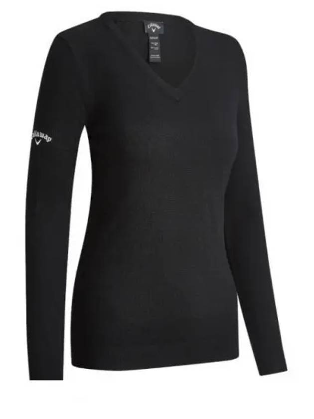 CALLAWAY V NECK MERINO SWEATER CGGF80L9 001 Women s - CALLAWAY GOLF - BALAAN 1