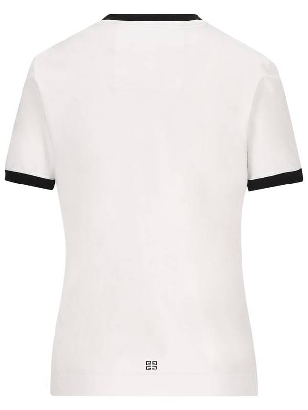 Archetype Slim Fit Cotton Short Sleeve T-Shirt White - GIVENCHY - BALAAN 3