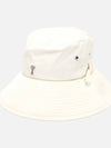 Heart Logo String Bucket Hat Ivory - AMI - BALAAN 2