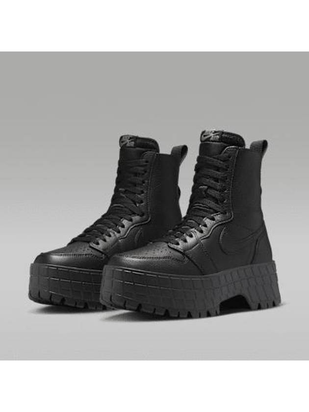 Women's Air Jordan 1 Brooklyn Wolker Boots Black - NIKE - BALAAN 4