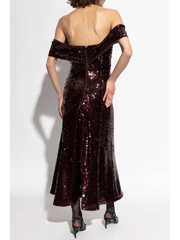 Self Portrait Sequin Dress, Women's, Brown - SELF PORTRAIT - BALAAN 4