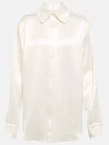 Silk Twill Shirt Ivory - BOTTEGA VENETA - BALAAN 2