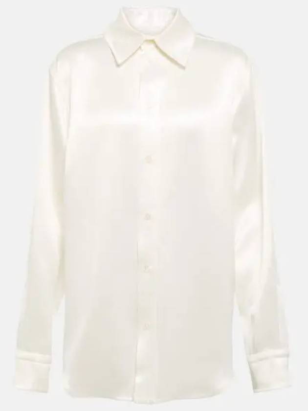 Silk Twill Shirt Ivory - BOTTEGA VENETA - BALAAN 2