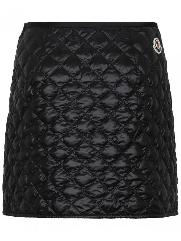 2D00008 788L9 999 Diamond Quilted Padded Mini Skirt - MONCLER - BALAAN 1