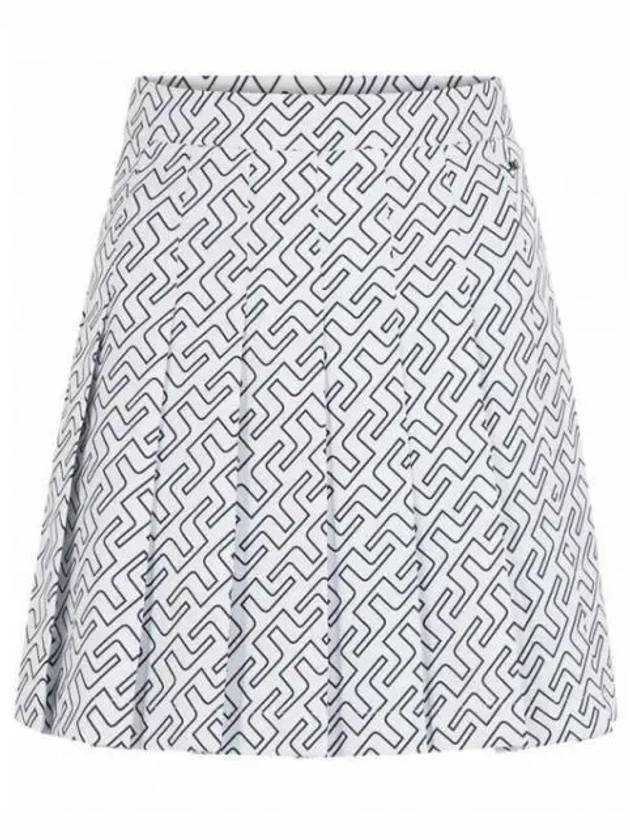 Golf Adina Print Skirt White - J.LINDEBERG - BALAAN 2