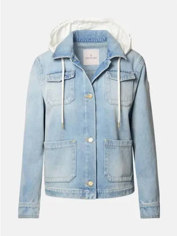 24 1A00114 597LH 715 MELISSA Denim Jacket 1244957 - MONCLER - BALAAN 1