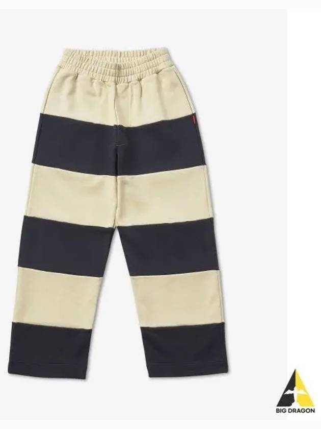 Striped Sweatpants Beige Midnight Blue CRTWMJER0017136 - SUNNEI - BALAAN 1