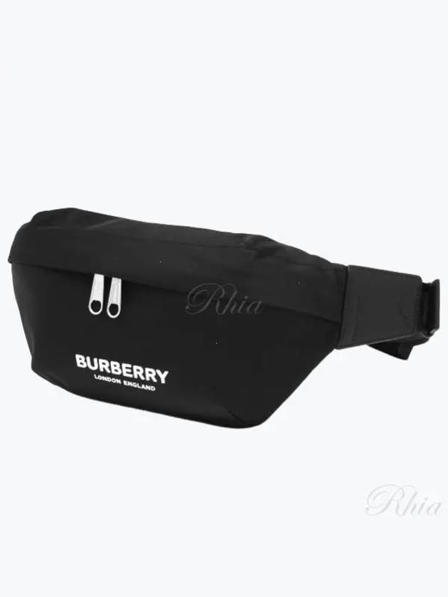 Logo Print Nylon Sonny Bum Belt Bag Black - BURBERRY - BALAAN 2