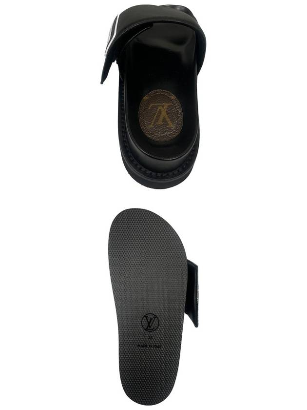 LV Sunset Flat Comfort Slippers Black - LOUIS VUITTON - BALAAN 6