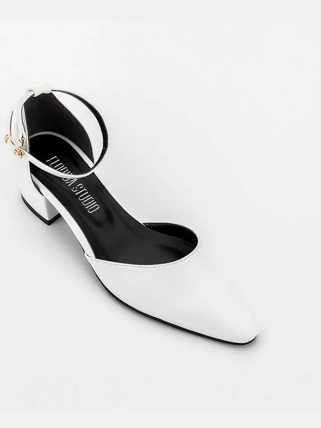 FL1232 Allium 4CM Strap Heel Grace White - FLORIDA STUDIO - BALAAN 3