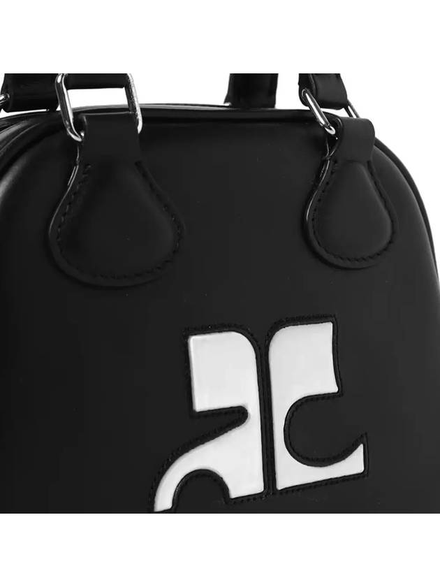 Mini Leather Bowling Cross Bag Black - COURREGES - BALAAN 5