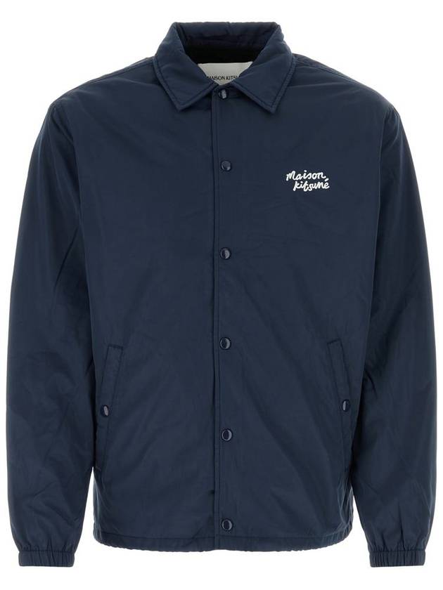 Logo Print Nylon Jacket Blue - MAISON KITSUNE - BALAAN 2