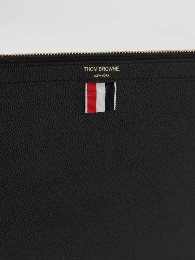 Medium Document Holder Clutch Bag Black - THOM BROWNE - BALAAN 5