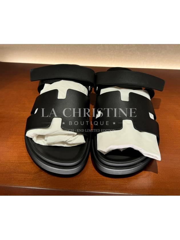 Domestic Men s Sandals Chypre Noir Black H222000ZH - HERMES - BALAAN 2