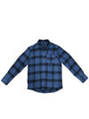 Trek Check Wool Overshirt Blue - A.P.C. - BALAAN 1