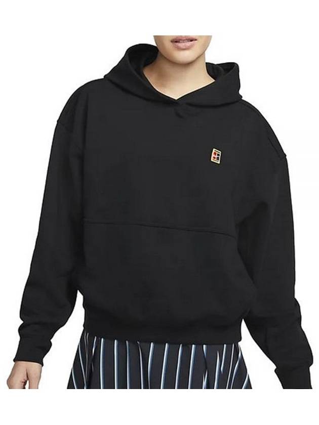 Fleece Heritage Tennis Hoodie Black - NIKE - BALAAN 2