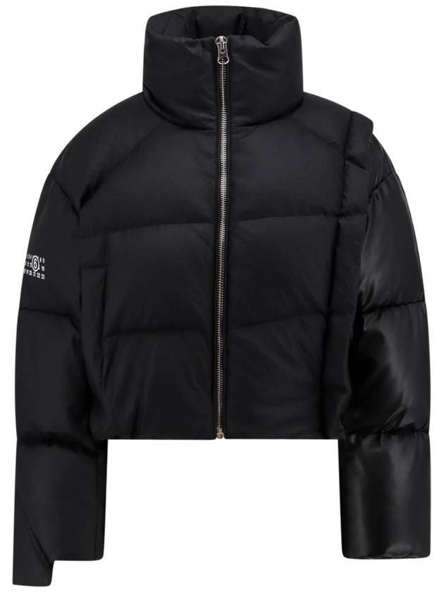 Women's Crop Puffer Padding Black - MAISON MARGIELA - BALAAN 1