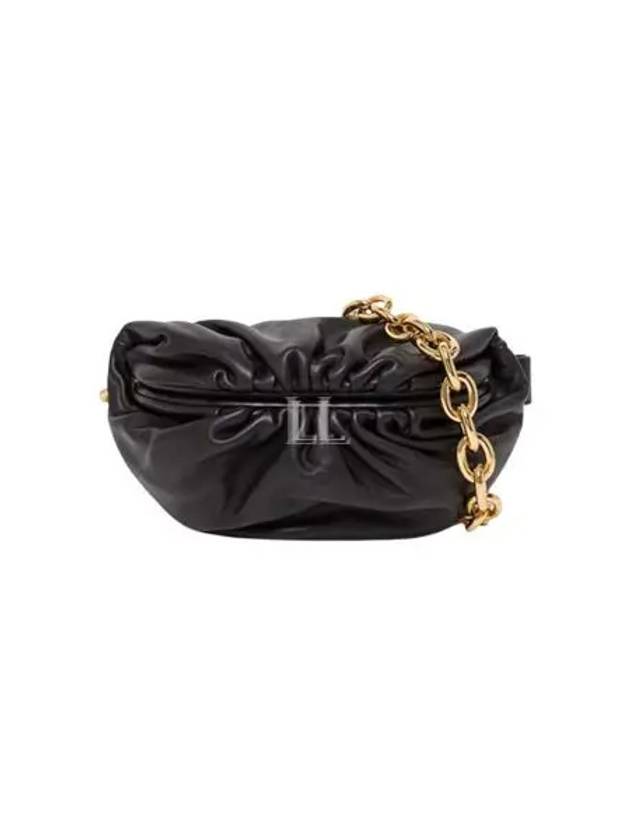 Chain Leather Belt Bag Black - BOTTEGA VENETA - BALAAN 2