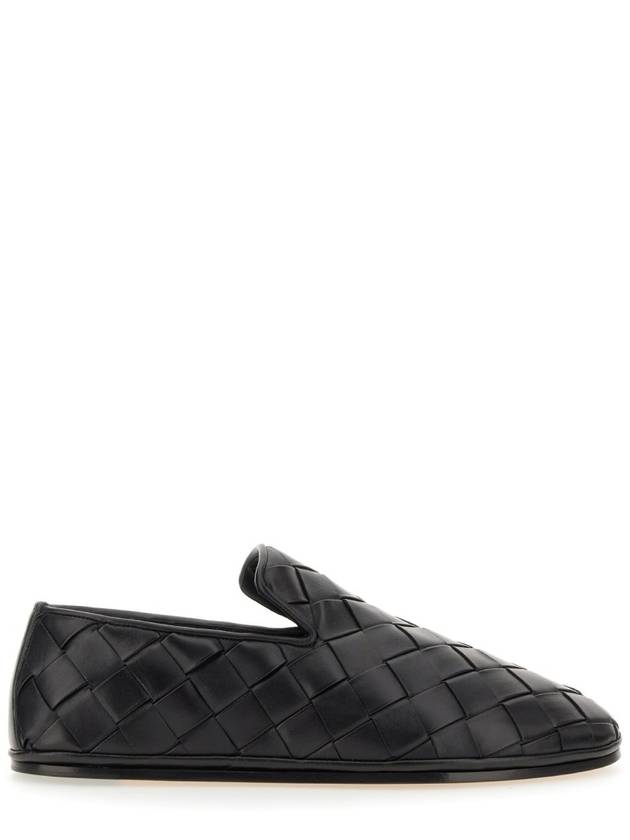 Intrecciato Leather Loafers Black - BOTTEGA VENETA - BALAAN 3