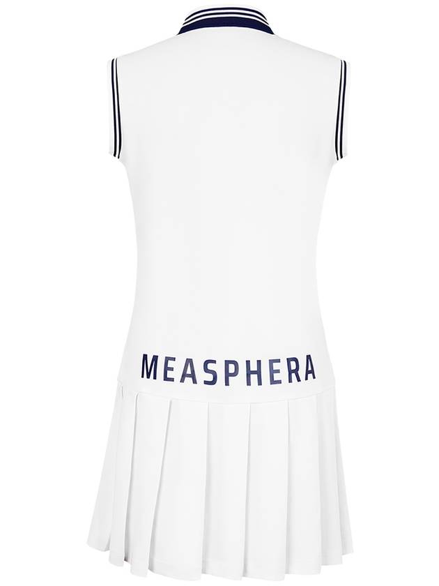 WOMEN SLEEVELESS ONE-PIECE WHITE - MEASPHERA - BALAAN 5