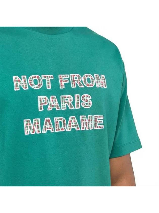 Drold Monsieur Slogan Short Sleeve TShirt Green TS137 CO002 - DROLE DE MONSIEUR - BALAAN 2