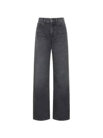 Pants Women Wide Denim Black - AMI - BALAAN 1