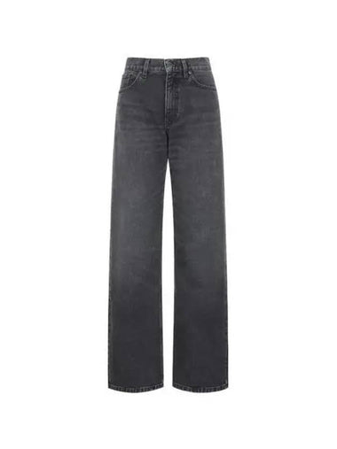 Pants Women Wide Denim Black - AMI - BALAAN 1