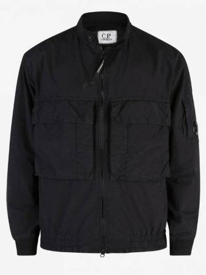 Flat Nylon Zip-Up Jacket Black - CP COMPANY - BALAAN 2