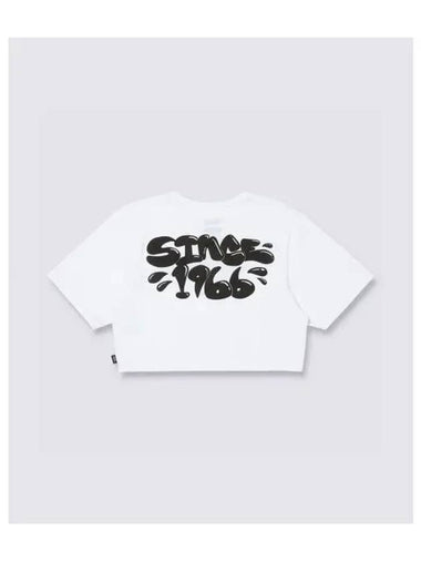 Busted type crew crop short sleeve t shirt white VN000HHUWHT1 - VANS - BALAAN 1