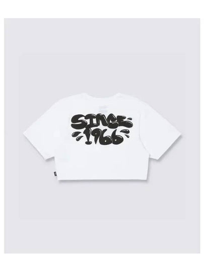 Busted Type Crew Crop Short Sleeve T-Shirt White - VANS - BALAAN 2