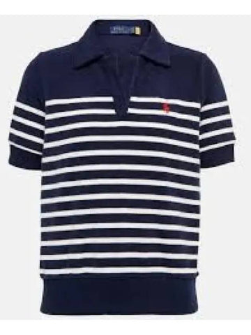 W striped terry shirt navy 1236421 - POLO RALPH LAUREN - BALAAN 1