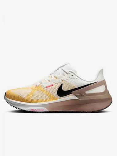 Structure 25 Women s Road Running Shoes Summit White Mink Brown Varsity Maize Black DJ7884 110 758327 - NIKE - BALAAN 1