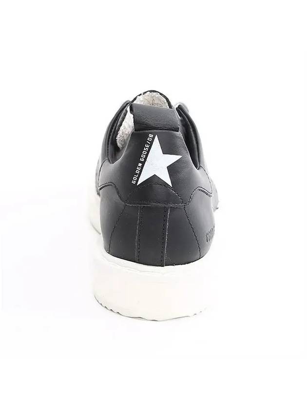 Starter Leather Low Top Sneakers Black - GOLDEN GOOSE - BALAAN 7