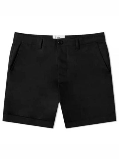 Men's Bermuda Chino Shorts Black - AMI - BALAAN 2