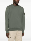 Wappen Patch Garment Dyed Sweatshirt Musk Green - STONE ISLAND - BALAAN 3