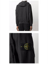 Soft Shell Brushed Lining Zip Up Hoodie Black - STONE ISLAND - BALAAN 6