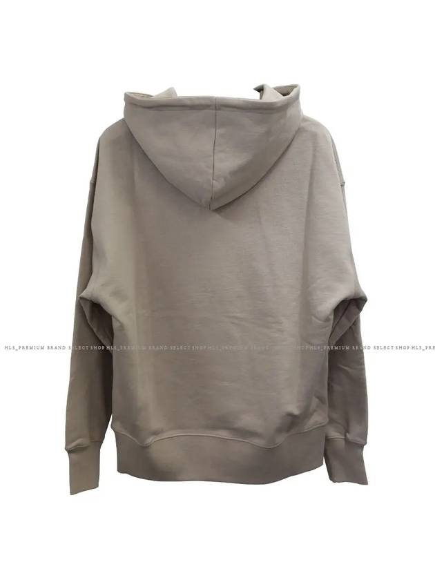 Box Logo Cotton Hoodie Beige - MSGM - BALAAN 4